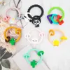 Contas chenkai 5pcs bpa grátis anel de silicone pingente pingente de enfermagem DIY Chá de bebê chupeta