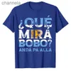 Men's T-Shirts Qu Mirs Bobo and Pa' All Funny Speech T-Shirt Que Mira Tee Men Clothing Short Sleeve Blouses Sportswear Graphic Outfits