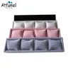 Boxes Velvet Jewelry Bracelet Watch Display Pillow Tray 4 Slot Wristwatch Cushion Holder Bangle Chain Organizer Storage Showcase