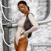 حللا المرأة رومبيات الشتاء نساء مثير bodysuit bodysuit ربيع khaki الصلبة طويلة الأكمام جسم قمم بذلة 230520