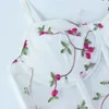Camisoles Tanks ultrafinos femininos push up sutiã punk impressão floral renda bustier transparente espartilho tops brassiere