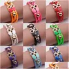 Identification Fashion Pu Leather Bracelets For Women And Men Creative Handmade Mtilayer Owl Bracelet Charm Couple Jewelry Drop Deliv Dhgxy