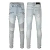 Hommes Designer Denim Jeans violets pour hommes femmes homme pantalon en denim trou maigre lavage bleu sergé sergé amateurs de hip hop pantalons minces décontractés surdimensionnés femmes homme vêtements