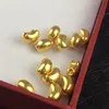 ネックレスYunli Pure 24K 999ゴールドペンダントネックレスクラシックリアルゴールドアカシアビーンズディーアクセサリーファインジュエリーギフトPE015