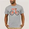 Men's T Shirts Summer Mens Shirt Funny Pi Cycle Bicycle Math Dress Fashion Trend