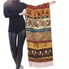 Szaliki Tassel Scarf Duże 196 68 cm Pashmina Winter Warm Shawl Opakowanie bufanda żeńska afrykański wzór kaszmirowy