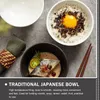 Din sets 4 pc's Japanse kom keramische soep Chinese kommen fruit vakantie porselein snack opslag