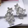 Knot Godki Monaco Design 2022 Flower Charms Trendiga kvinnorörhängen Kubik Zirkon Drop Earring For Women Wedding Party Accessories