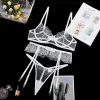 Ensembles de soutiens-gorge Ensemble de lingerie Femmes Sous-vêtements en dentelle florale Voir à travers le soutien-gorge transparent blanc et le string T-back Lenceria Babydoll exotique Int259o