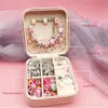 Bangle DIY Beaded Bracelet Set With Storage Box Christmas Gift Acrylic Large Hole Beads Girls Bracelet Handmade Diy Jewelry Making Kit