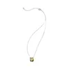Collane con ciondolo Doppio anello rotondo femminile Dainty Design Jewelry Gift Clavicle Chain Elegant Charm Prom Accessories