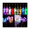 Party Decoration 2M 20Led String Lights Cork Shaped Bottle Stopper Glass Wine With Led Lamp Copper Wire For Wedding Drop Delivery Ho Dhvb4