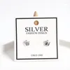 Boucles d'oreilles en argent Sterling 925 Version coréenne Mini mignon couronne femmes mode Simple fête de mariage bijoux accessoires