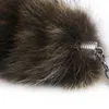 Keychains 1pcs Raccoon Coat Tails Key Ring Chain Keyring Keychain Gift