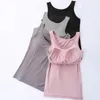 Camisoles Tanks Mode Gym Weste Draht Freies Atmungsaktive Bodenbildung Frauen Einfarbig Elastische Leibchen Mit BH Pads