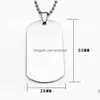 Pendentif Colliers En Acier Inoxydable Père Et Fils Tag Collier Porte-clés Pour Hommes Haute Qualité Militaire Boule Chaîne Bijoux Votre Papa D Dhky1