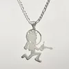 Chains Juggalo Hip HOP ICED Hatchet Man Runner Pendant Charms Stainless Steel Necklace 4mm 24 Inch ICP Jewelry