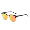 Ooo klasyczne okrągłe okulary przeciwsłoneczne marka projektant uv400 okulary metal złota rama okularów słonecznych mężczyzn lustro okulary przeciwsłoneczne Polaroid szklana soczewka edfaaf