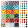 Crystal 600PCS / Box Perles de cristal Autriche 8 mm Verre brillante Round Loose Entate Perle pour bijoux Faire des bracelets d'oreille de bricolage