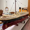 Bloklar 9090pcs Film Titanic Büyük Kruvaziyer Gemi Steamship Plastik Model 10294 İnşaat Tuğlaları Binası Çocuklar İçin Oyuncaklar 230520