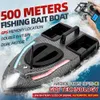 ElectricRC -båtar V900 GPS 40 poäng Sonar 500m Auto Driving Return 1,5 kg V700 RC BAIT BOAT MED STEANG LIGHT FÖR FIRELESS TIRLESS FISH FINDER 230519