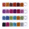 Unghie finte Nail Ciondola Charm Piercing Tool kit circa 900Pcs 6mm Anelli di salto Charms in metallo punk design per decorazioni artistiche fai da te 230520