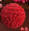 Dekorativa blommor 20 cm bröllop blommor bollbord mittpunkt dekoration konstgjord siden rose pomander arrangemang