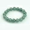 Bangle Natural Agrade oil green Emerald bead bracelet female 10MM lucky jade bead string bracelet jewelry gift