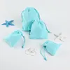 Boîtes personnalisées 50pcs bijoux velours cordon sac cadeau emballage pochettes décoration de fête de mariage cils maquillage coton sacs de rangement