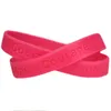 Bracelets OBH 50PCS Hope Courage Faith Silicone Rubber Bracelet Debossed Cancer Awareness