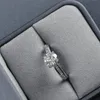 Oirlv Magnifique boîte à bagues en cuir gris bleu pour proposition de mariage, étui de rangement de bijoux pour collier, pendentif, boucles d'oreilles