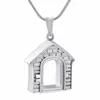 Pendentif Colliers Urne Cendres Collier Avec Kits De Remplissage Mémoire Maison En Acier Inoxydable Crémation Souvenir Bijoux Pour Un Aimé Mémorial IJD990Pen