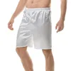 Shorts pour hommes simples hommes pyjama couleur unie protection polyester vêtements de nuit d'été