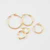 Polska ett par 14k guldfyllda örhängen 15mm/19mm/22mm/29mm/35mm guldfyllda klippörhängen för DIY örhängen som gör smyckesfynd