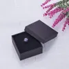 リングスクエア/長方形のジュエリーオーガナイザーボックス用イヤリングのネックレスブレスレットディスプレイギフトボックスホルダーパッケージ段階箱ブラック