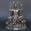 Nouveauté Articles Cernunnos Cornu Animal Dieu Sculpture Résine Paysage Underworld Figurine Statue Home Office Boutique Décoration Ornement G230520