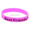 Jelly Sile Bracelets Words Best Friends Gym Fitness Power Bands Energy Bangles Women Men Sports Wristbands Bff Memorial Drop Deliver Dhuvz
