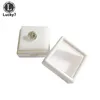 Lådor grossist 80 st/lot plast fyrkantig löst diamant display paket lådan GEM GRAVE FOAM PAD PEADS SMYCHRY BOXES Organiser 3*3*2cm