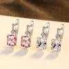 Earrings Gica Gema 925 Sterling Sparking Wedding Stud Earrings For Women Fashion Created Morganite Gemstone Party Fine Jewelry Wholesale