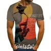 Hommes t-shirts musique Art Instrument de musique 3d impression complète mode chemise unisexe Hip Hop Style t-shirt Streetwear décontracté été