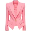 Women's Suits 2023 European And American Stars Fashion High Quality One Button Lion Slim Fit Suit Jacket Women's Coat