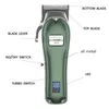 Tagliacapelli All Metal Cordless Professional Clipper Barbiere Per Uomo Barba Tagliatrice Elettrica Kit Regolabile 230520