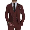 Męskie garnitury Wyrafinowany trzyczęściowy garnitur - idealny na wesela i specjalne okazje trajes elegante para hombres de hombre