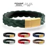 Bracelets New Power Ionics 3000ions Morandi Colors Men Womens Fashion Wristband Bracelet Balance Energy Balance Human Body Free Engrave