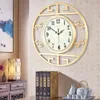 Wall Clocks Household Living Room Chinese Style Brass Artists Decorated With Silent Quartz