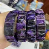 Bangle Natural Charoite Stone Pärlor Armband Gemstone Jewelry Bangle For Woman For Gift Partihandel!