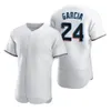 Custom Baseball 24 Avisail Garcia Jersey 4 Nick Fortes 10 Yuli Gurriel 58 Jacob Stallings 7 Jesus Sanchez 9 Jean Segura Cool Base Pinstripe Man Kids Lady M-y-y-y