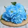 Decorative Flowers & Wreaths Zerolife 2023 Beautiful Rose Peony Artificial Silk Small Bouquet Flores Home Party Spring Wedding Decoration Fa
