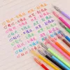 Gel Pens 5Pcs/Lot 0.38mm Colorful Creative Ink Refill School Office Supply Promotional Pen