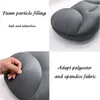 베개 깊은 수면 중독 3D 마이크로 에어볼을 갖춘 인체 공학적 세척 가능한 폴리 에스테르가 여행 목 베개를 채워